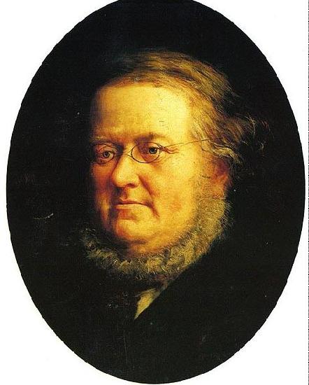 Knud Bergslien Portrait of norwegian author Peter Christen Asbjornsen Germany oil painting art